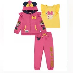 SOLD ‼️Pink and Yellow Minnie Mouse Outfit Set